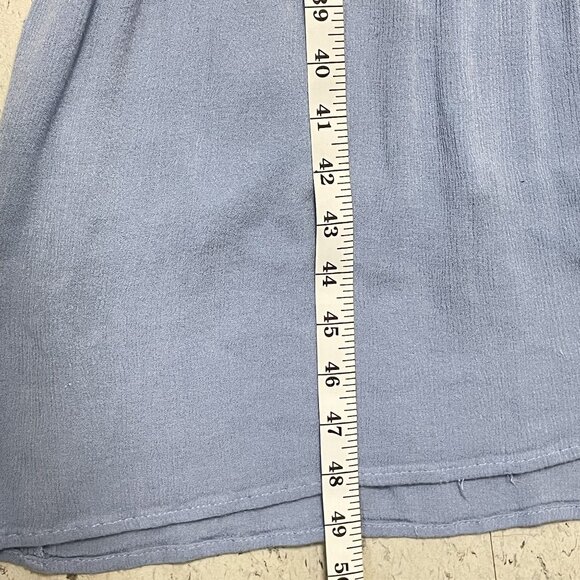 Polagram Maxi Dress‎ Womens S Blue With Lace Sleeves Lined Prairie - Picture 7 of 10